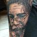 Tattoos - Black and Grey Jerry Garcia portrait - 87617